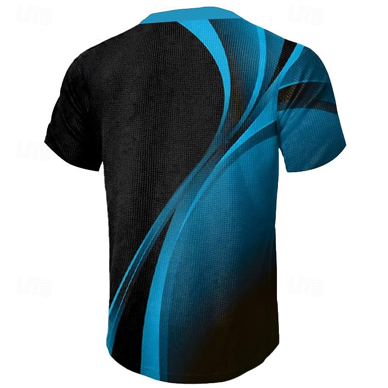 Men's Graphic Prints Geometry Waffle Polo Shirts Polo Shirts Short Sleeve Polo Shirts Turndown Casual Going out Print Summer Spring Yellow Blue Purple2
