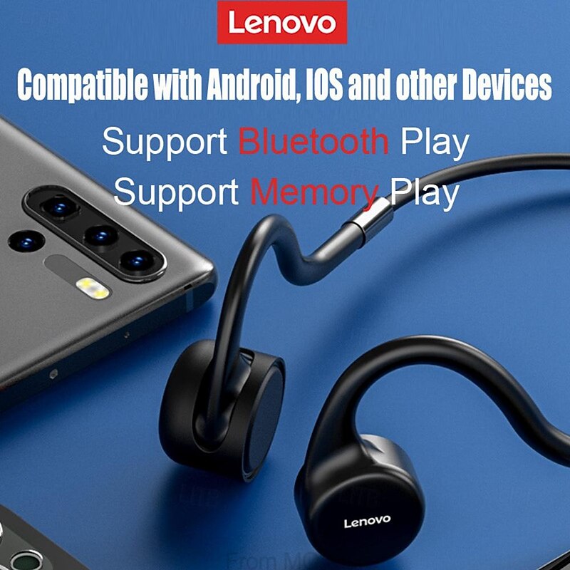 Lenovo X5 True Wireless Headphones TWS Earbuds Ear Hook Bluetooth5.0 Ergonomic Design Waterproof IPX7 Deep Bass for Apple Samsung Huawei Xiaomi MI  Fitness Gym Workout Running Mobile Phone4