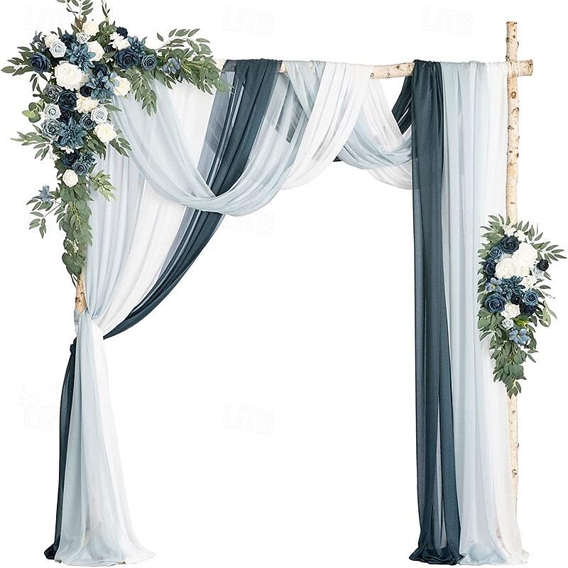Wedding Arch Floral Simulation Flower Set with Five Pieces Manmade Plaque Flower Decoration Flower Arrangement3