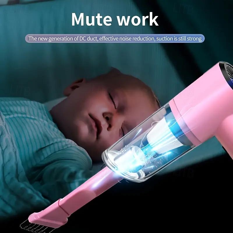 Wireless Car Vacuum Cleaner Powerful High-power Charging Home Car Dual-use Indoor Handheld Car Mini Vacuum Cleaner4