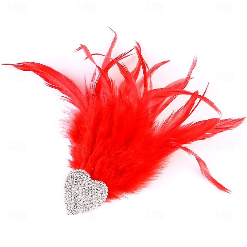 Hair Clip Hair Pin Flapper Headband Headwear Retro Vintage Roaring 20s 1920s Feather For The Great Gatsby Flapper Girl Cosplay Halloween Carnival Women's Costume Jewelry Fashion Jewelry3