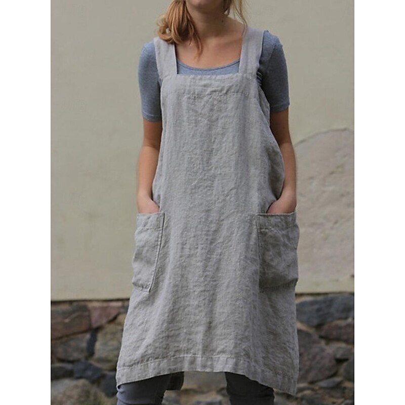 Women's Normal Jumpsuit Streetwear Solid Color Sleeveless Square Neck Pocket Street Daily Regular Fit Black Wine Army Green Summer