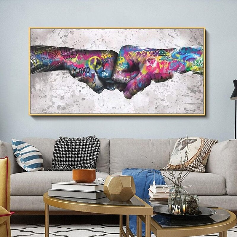 Handmade pop  art oil painting street art painting Hand Painted Wall Art Modern Abstract Street Art painting Home Decoration Decor Rolled Canvas No Frame Unstretched2