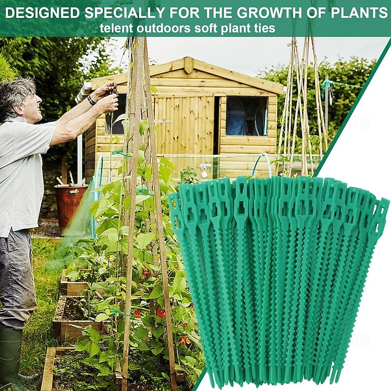100Pcs Adjustable Plant Ties Garden Plant Twist Ties Planting Supples Garden Tools - Main Image