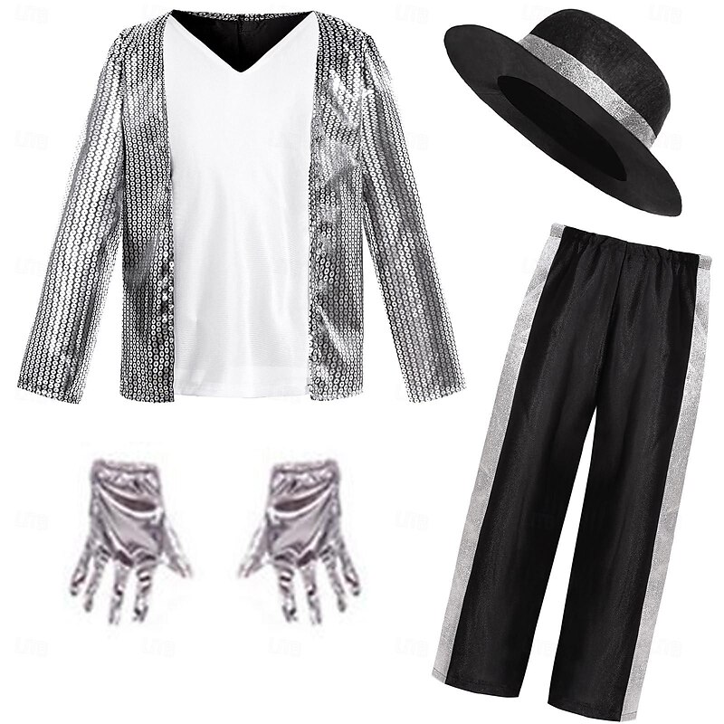 Dancer Halloween Cosplay Costume Masquerade Carnival Costume Cosplay 1980s Kid's Boys' Girls' Carnival Masquerade Party Masquerade Easy Halloween Costumes Dress Up