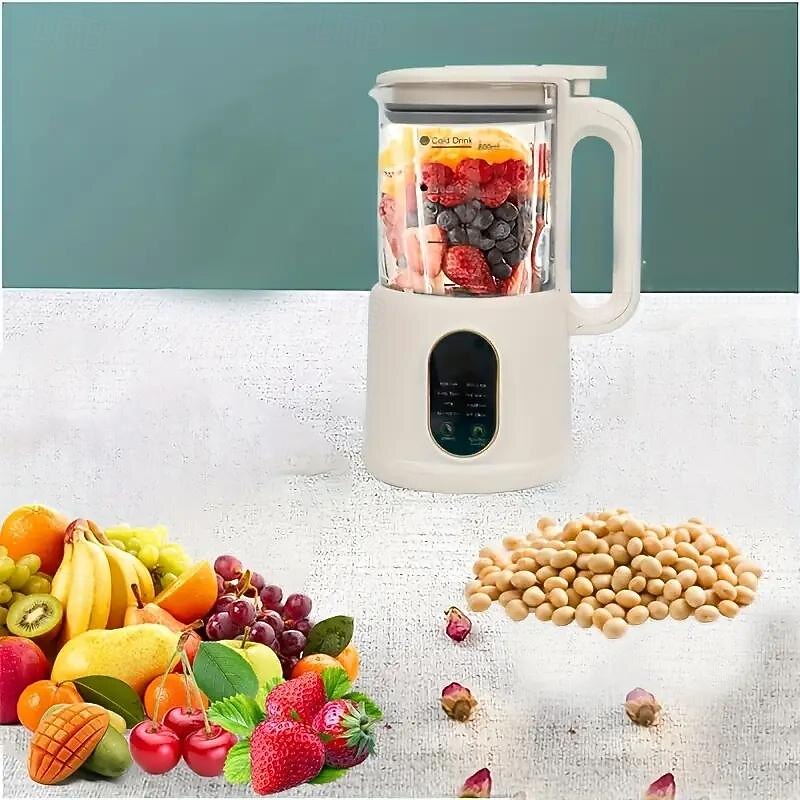 Efficient 800ml 9-In-1 Soy Milk Maker - Quick Easy Home Use Digital Display Time Reservation Auto-Cleaning3