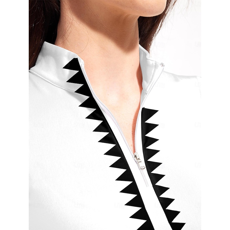 Women's Golf Polo Shirt Black Red Dark Navy Sleeveless Top Ladies Golf Attire Clothes Outfits Wear Apparel2