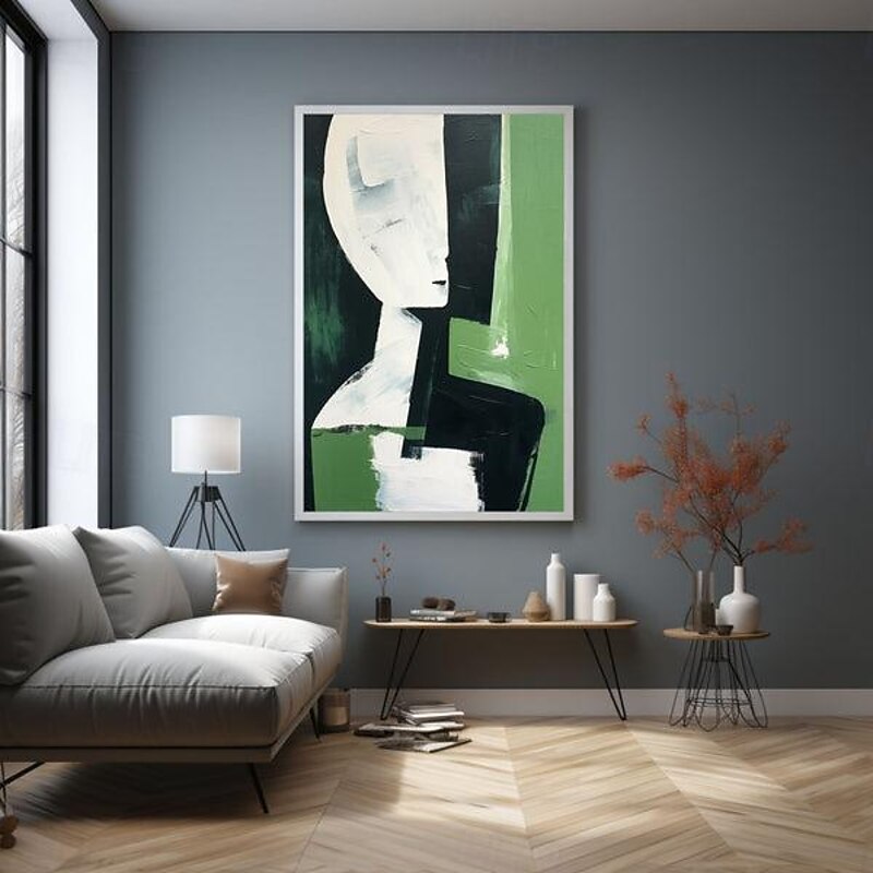 Figure Abstract Paintings Hand painted Faces Modern oil painting handmade Wall Hangings Art Simple Design Canvas Picture Frame artwork  Kitchen Decor Large Size Artwork oil painting3
