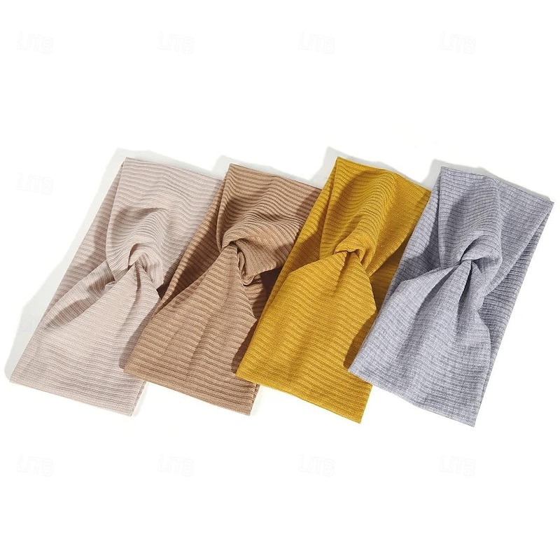 Headbands for Women Non Slip for Short Hair. Yoga Workout Running Sport Elastic Hair Bands for Women's Hair Twist Turban Hair Wrap for Girls3