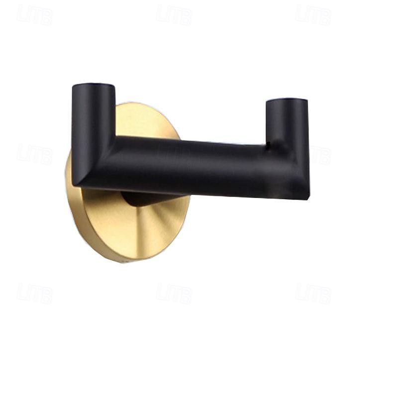 Towel Hooks Stainless Steel  Wall Mounted for Bathrooms Kitchen Coat Hook, Heavy Duty Double Towels Holder Hooks for Hanging Towels, Coats, Sponges, Clothes,2