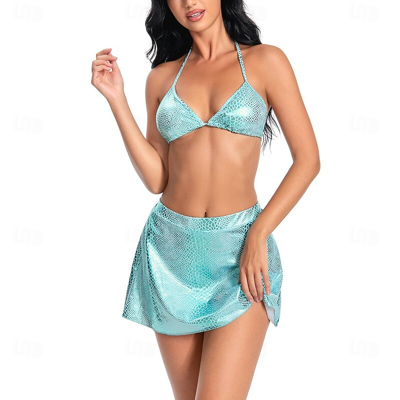 Dance Costumes Exotic Dancewear Pole dance Skirts Printing Splicing Women's Performance Training Sleeveless High Polyester