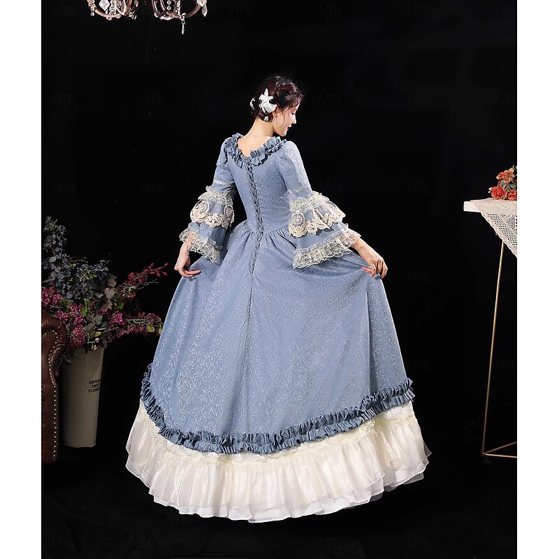 Gothic Victorian Medieval Dress Party Costume Prom Dress Princess Shakespeare Bridal Solid Color Ball Gown Fancy Dress Women's Halloween Carnival Valentine's Day Wedding Party Evening Party Teen2