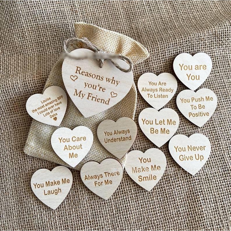 New Unique Friendship Gift Wholesale of Spot Decorative Wooden Chip Boxes2