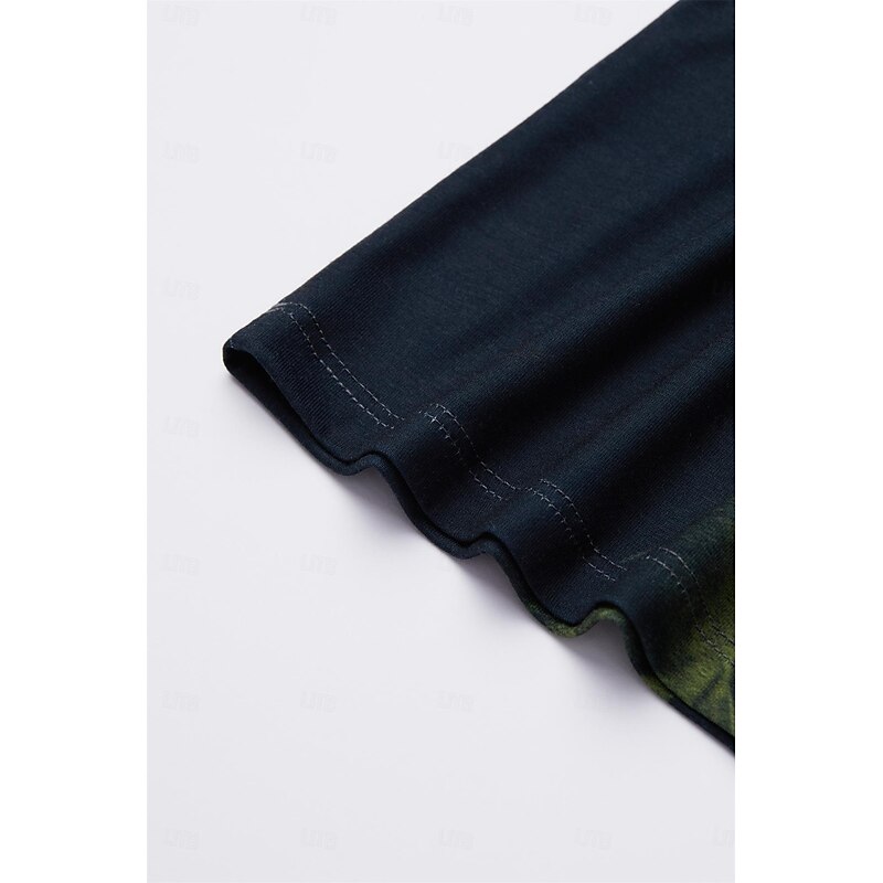 Women's T Shirt Fashion Sunflower Print Short Sleeve Regular Tops Round Neck Holiday Weekend Black Blue Green Khaki Spring & Summer4