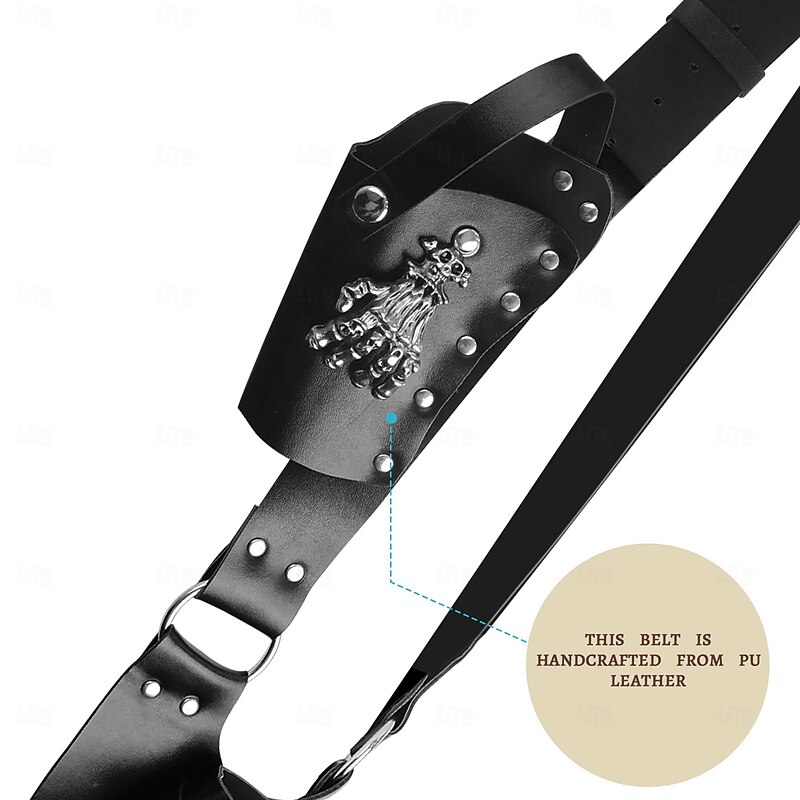 Retro Vintage Medieval Renaissance Outfits Waist Belt Scabbard Pirate Viking Fancy Dress Men's Pirate Carnival Masquerade LARP Adults Sscabbard3