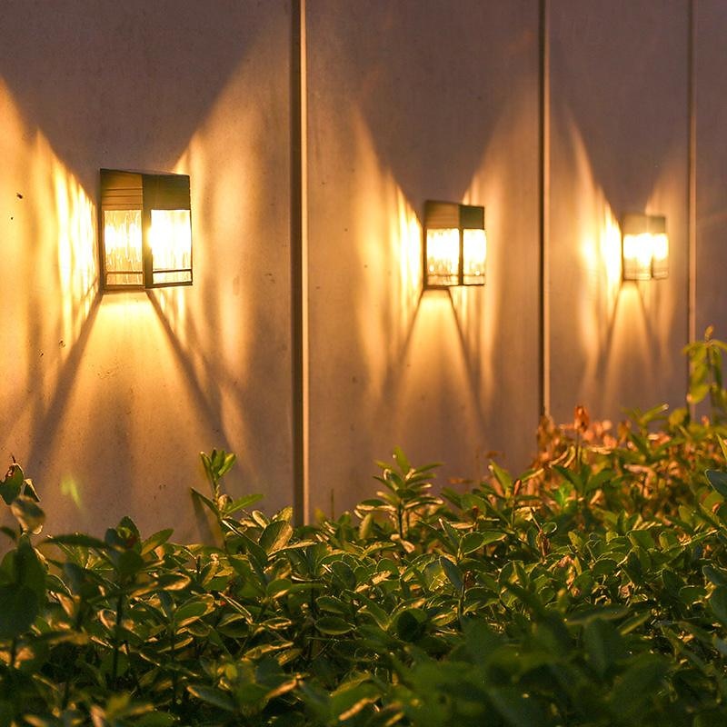 Solar Wall Lamp Tungsten Bulb Outdoor Waterproof Solar Night Lamp Courtyard Landscape Fence Step Porch Wall Decor Lighting2