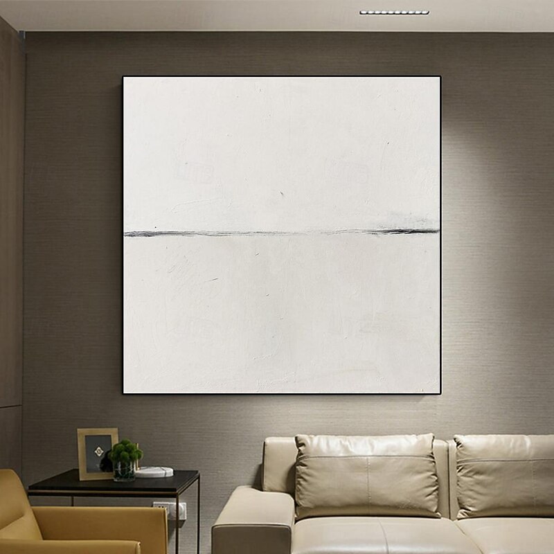 Handmade Oil Painting Canvas Wall Art Decoration Modern Nordic Wabi-Sabi Style Abstract painting Minimalist artwork painting for Living Room Home Decor3