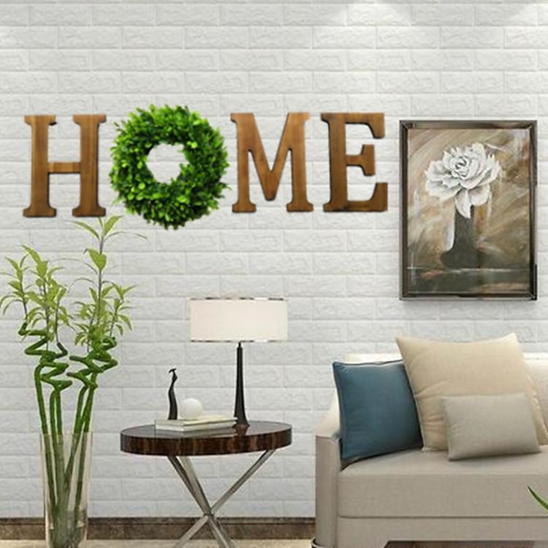 Wall Decoration Wooden Home Home Letter Wall Decoration Retro Decoration Wall Pendant Cafe Restaurant Living Room3