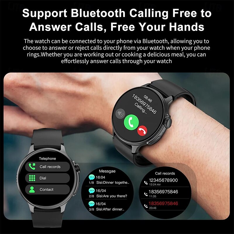 S58 Smartwatch Heart Rate Bluetooth Call AMOLED Screen Step Counting Smart Bracelet Sports Watch3