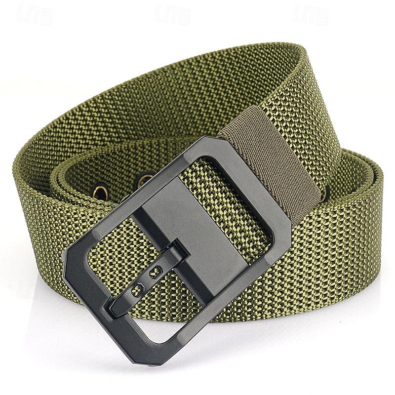 Men's Belt Nylon Belt Waist Belt Black Red Zinc Alloy Nylon Durable Adjustable Plain Outdoor Daily4