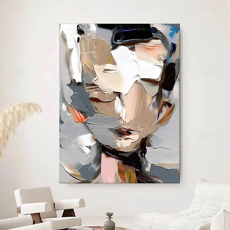 Handmade Oil Painting Canvas Wall Art Decoration Thick oil Modern Abstract Figure for Home Decor Rolled Frameless Unstretched Painting2