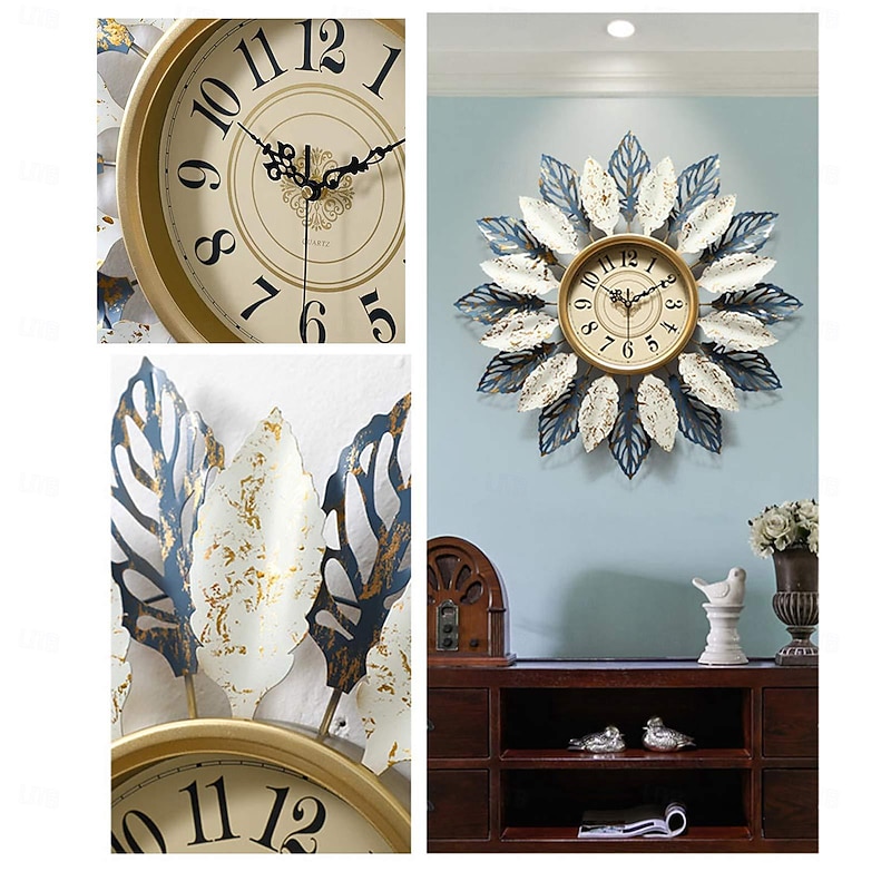 3D Large 53/60cm Wall Clock Modern Minimalist Creative Metal Silent Clocks for Home Living Room Bedroom Corridor Decoration Clocks4