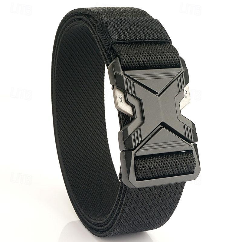 Men's Belt Tactical Belt Waist Belt Black Kakhi Alloy Durable Adjustable Plain Outdoor Daily3