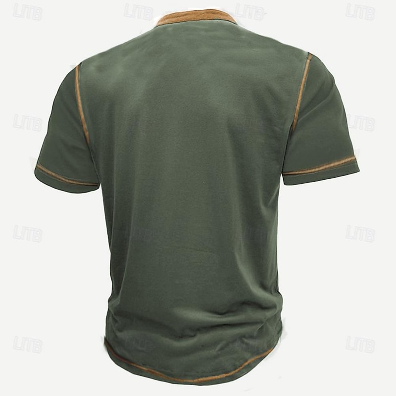 Men's Daddy Daughters Short Sleeve Henley Graphic T-Shirt - "Not Always Eye to Eye But Always Heart to Heart" Family Love Tee2