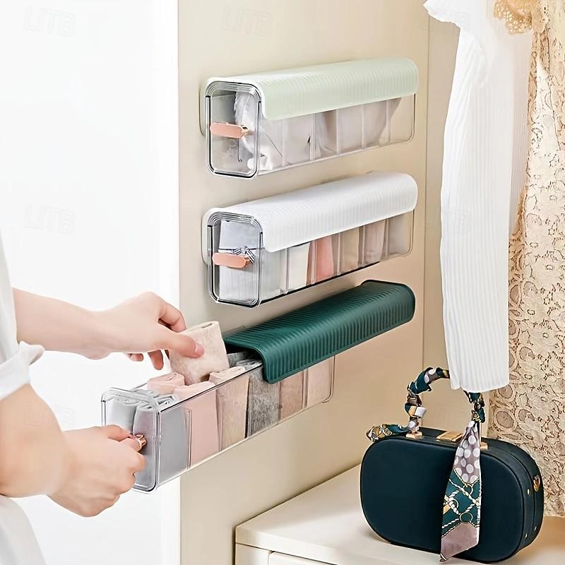 Wall-Mounted Organizer Box Sleek, Lightweight Design for Cosmetics, Cables & Desktop Items4