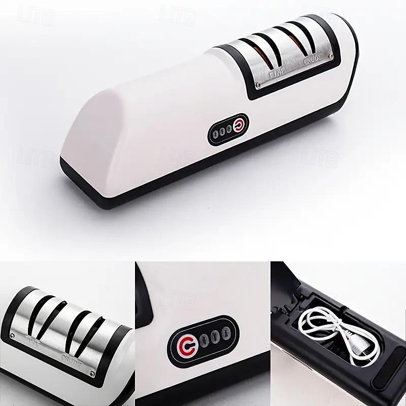 Electric Knife Sharpener Household Whetstone Tool Multi-function Automatic Charging Small Knife Sharpener4