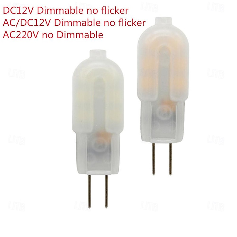 10/20pcs Mini G4 LED Bulb AC DC12V AC 220V 2W Ampoule Led Lamp Corn Lights Replace Halogen Spotlight Chandelier Halogen Lamp2