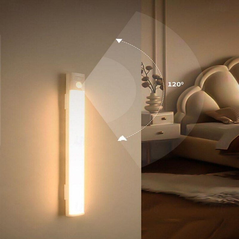 Ultra Thin Human Body Induction Light Rechargeable Magnetic Suction Self-Adhesive Long LED Wardrobe Wine Cabinet Light Strip3
