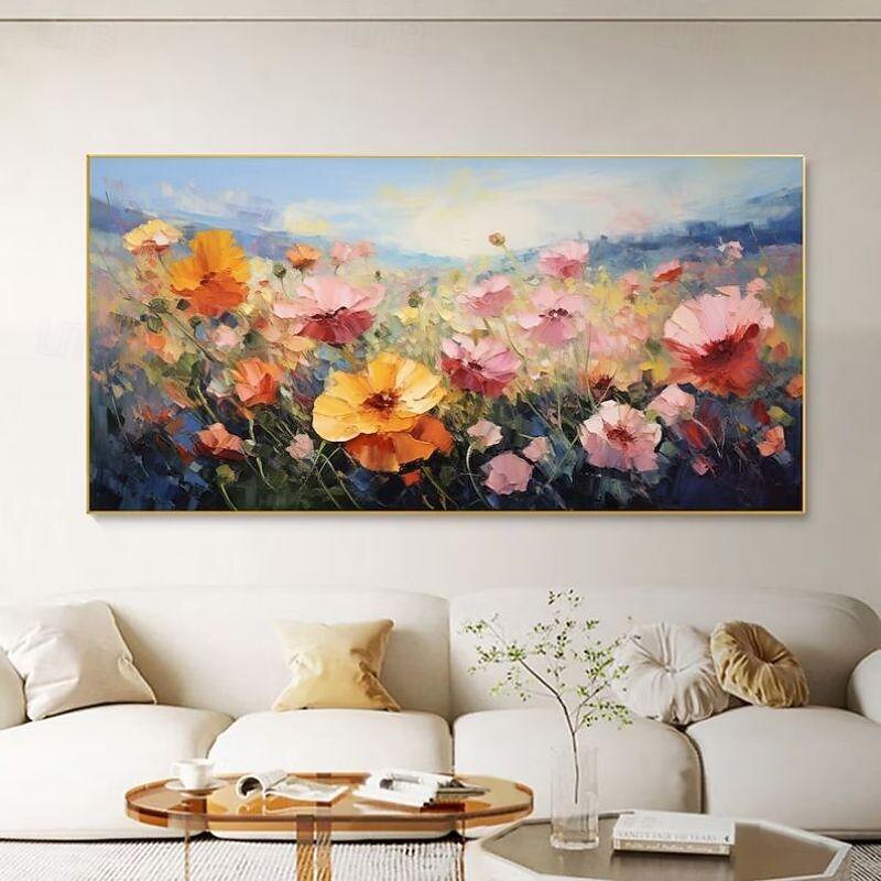 Handmade Oil Painting Canvas Wall Art Decoration Modern Abstract Flower Landscape for Home Decor Rolled Frameless Unstretched Painting2