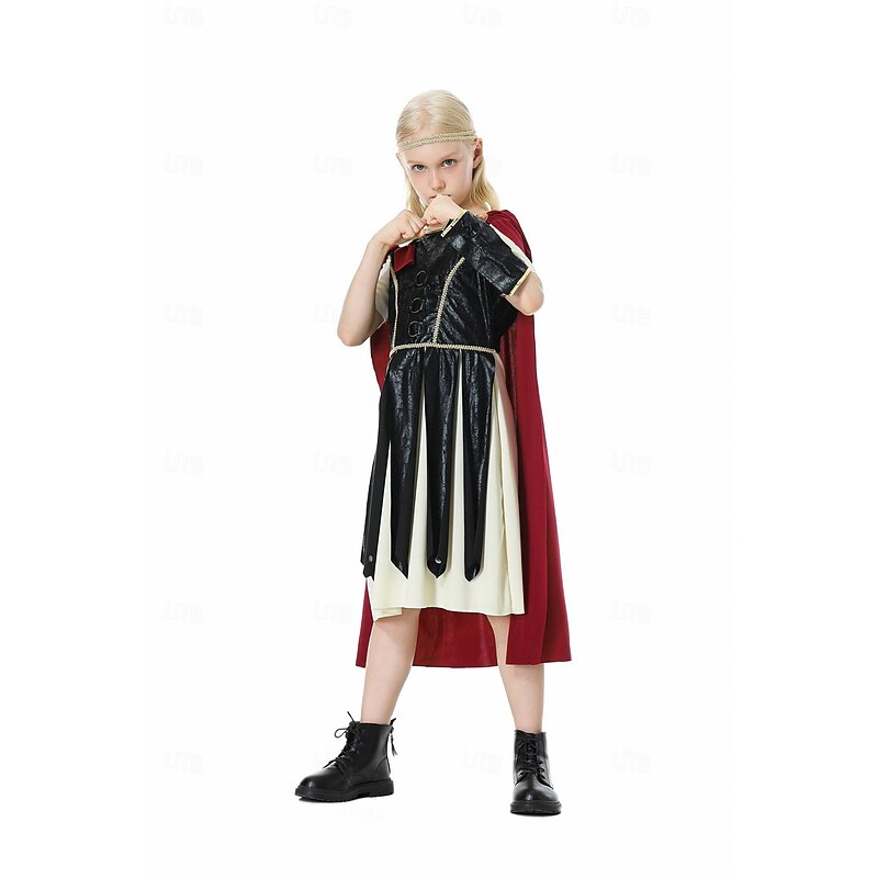 Outfits Cosplay Costume Outfits Roman Costumes Warrior Fancy Dress Boys' Girls' Halloween Carnival Masquerade Performance Halloween Kid's More Accessories Costume4