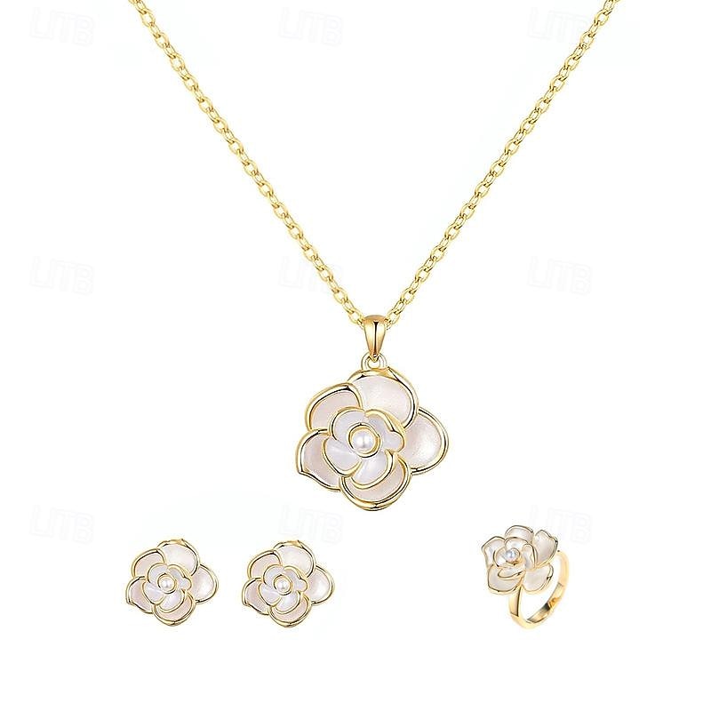 Jewelry Set For Women's Party Evening Gift Alloy Geometrical2
