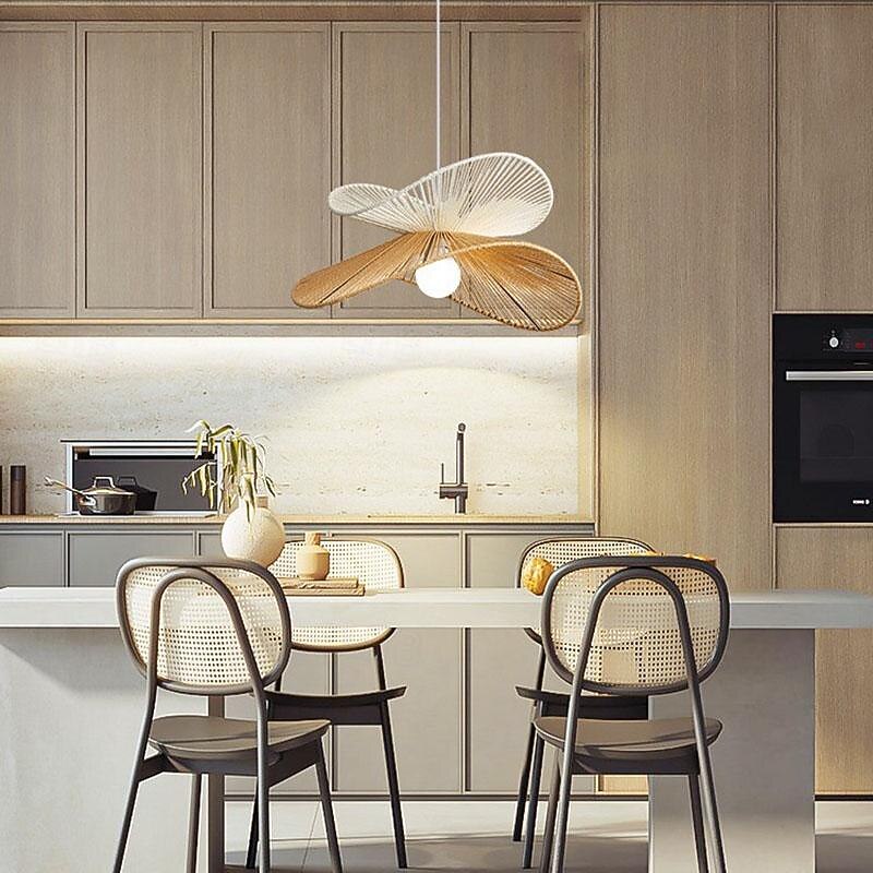 Led Pendant Lantern Light，Wooden Retro Wabi-Sabi Style, Suitable For Living Rooms, Bedrooms, B&Bs, And Restaurants,Warm White 110-120V 220-240V2