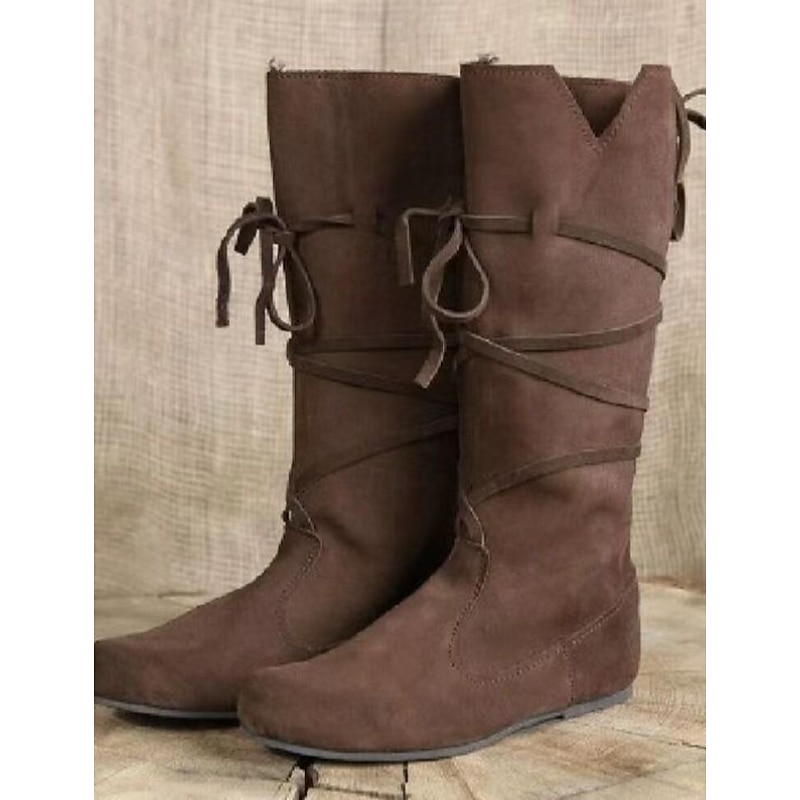 Retro Vintage Medieval Renaissance Shoes Pirate Knight Ritter Men's Women's Unisex Halloween Event / Party Masquerade Shoes Fancy Medieval Boots4