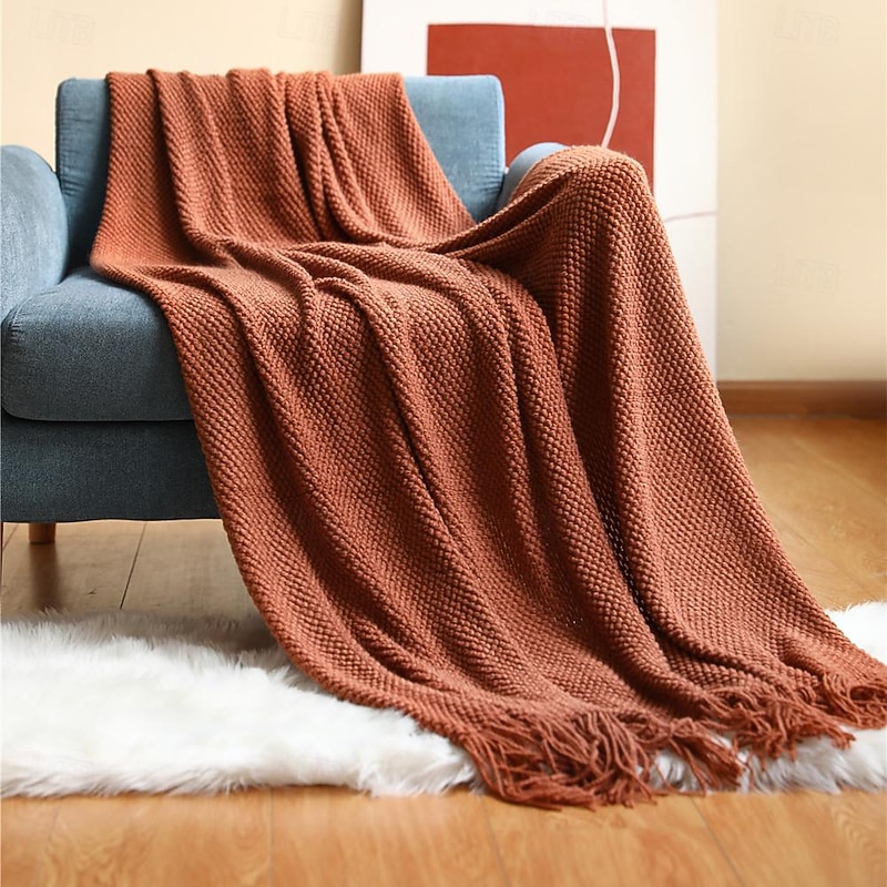 Ultra Soft Throw Blanket, Lightweight Cozy Blankets And Throws For Bed Couch Chair Sofa Suitable For All Season, Grey Luxury  Bed Blanket For Adults Students And Teens