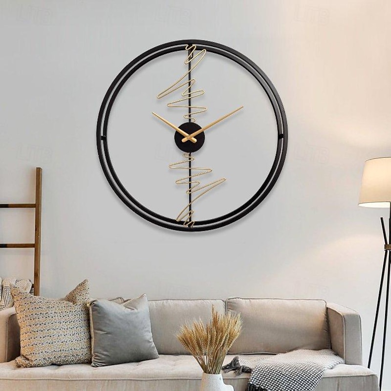 Modern Home Decoration Fashion Quiet Clock Living Room TV Wall Personality Wall Clock Art Decoration Wall Clock 60 cm3