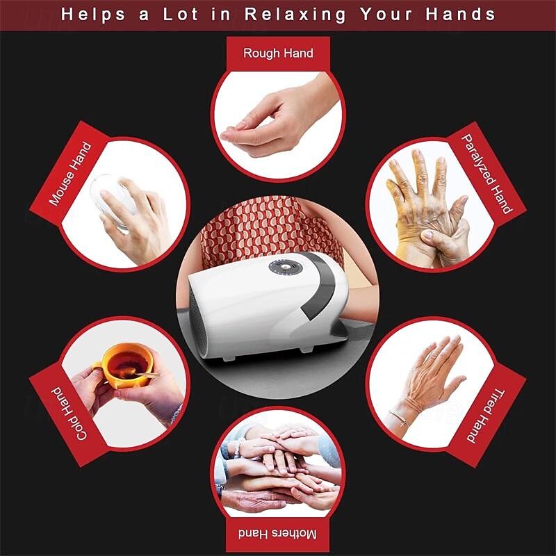 Hand Massager with Compression & Heating - Mothers Day Gifts for Mom from DaughterCordless Electric Massagers Gifts for Women Men Her Him Mom BoyfriendBirthday Gifts for Women2