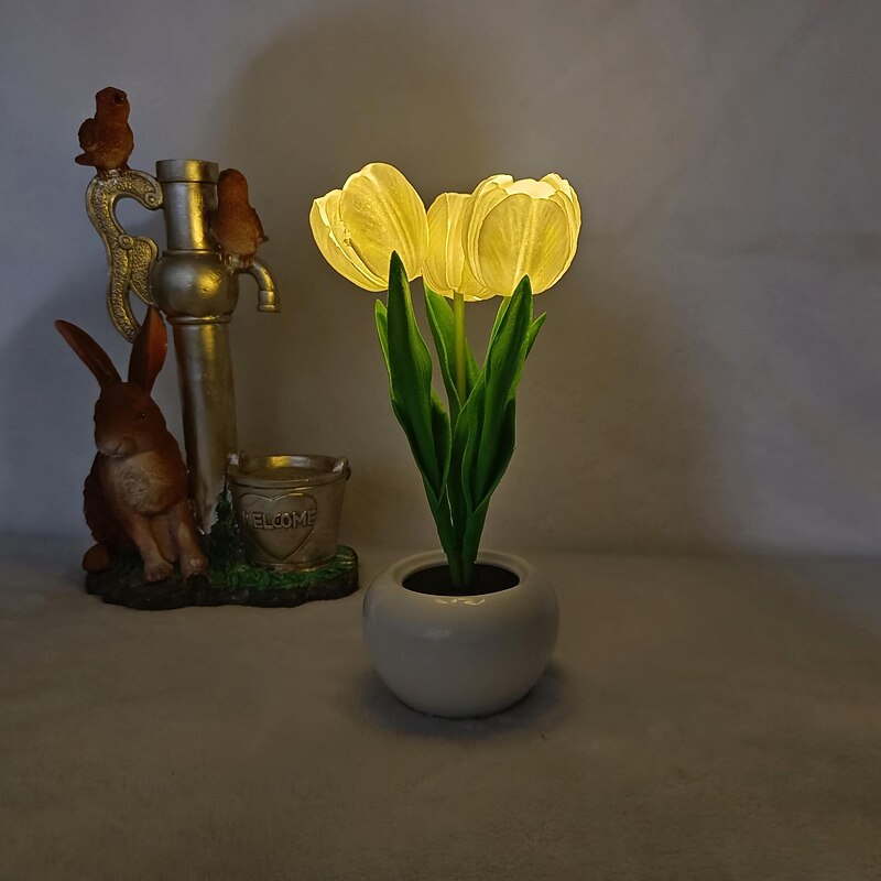 LED Tulip Night Light Atmosphere Light Simulation Bouquet Light Instagram Bedroom Dormitory Bedhead Table Light Decoration Sleep Light2