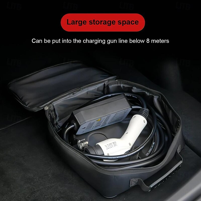 StarFire Car Charging Cable Storage Bag Carry Bag For Electric Vehicle Charger Plugs Sockets Charging Equipment Container Storage2