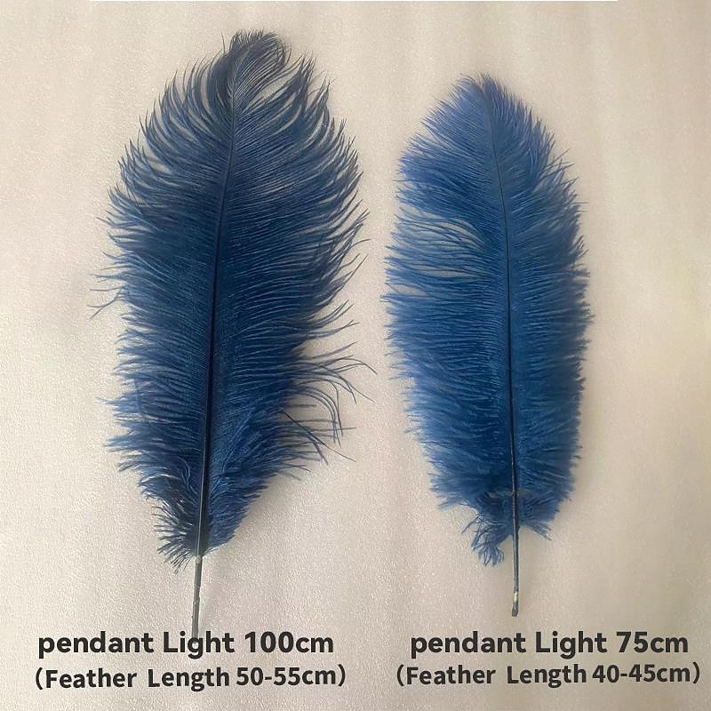 LED Pendant Light Chandelier Gorgeous Extra Large White Ostrich Feather Bouquet Pendant Light Romantic Mounted Lighting Fixture for Restaurant Bedroom Chain Adjustable4