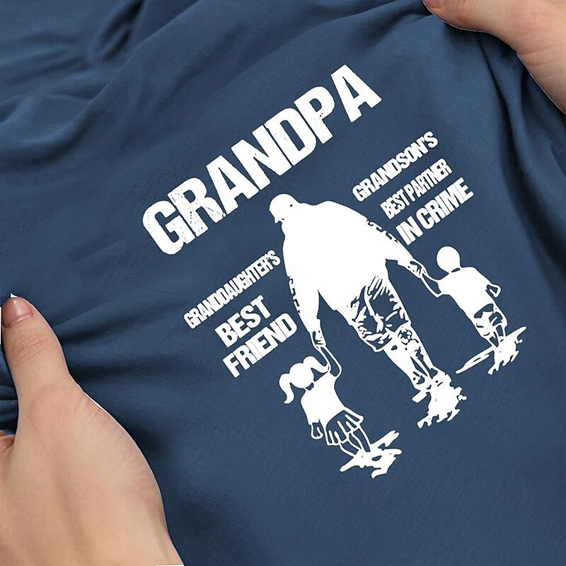 Papa Shirts Graphic Letters Fashion Retro Vintage Classic Men'S 3D Print T Shirt Tee Henley Shirt Sports Outdoor Holiday Going Out T Shirt Black Blue Army Green Short Sleeve Henley Shirt3