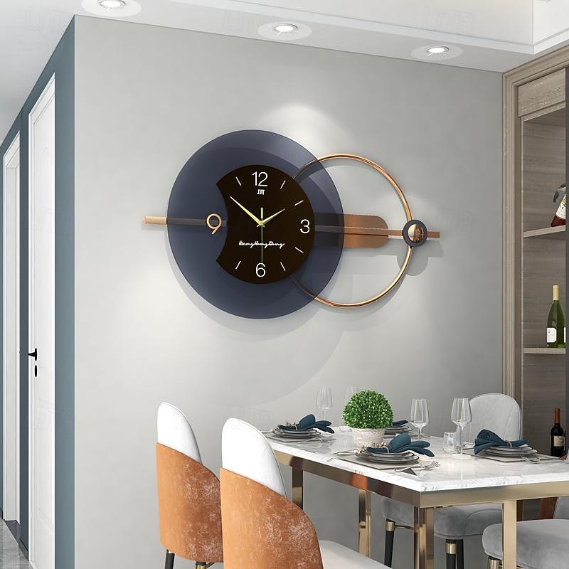Luxury Silent Wall Clock Modern Design Living Room Home Decor Large Wall Decoration Clocks House Decoration Wall Watch Needle 80 * 38 cm 100 * 48 cm2