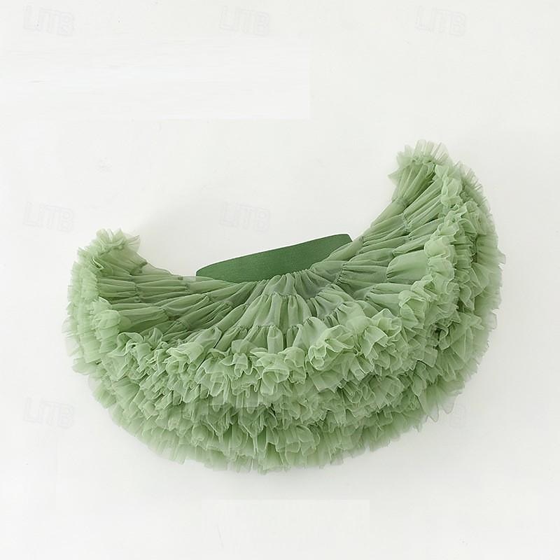 Classical Cocktail Dress Petticoat Hoop Skirt Tutu Ballet Dancer Princess Fancy Dress Girls' Masquerade Performance Party Bachelorette Party Kid's Skirt2