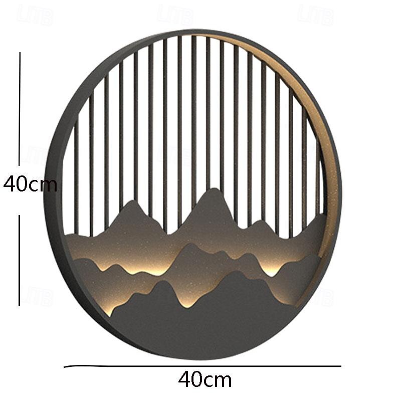 Wall Lamp Outdoor Metal New Chinese Style Peak Bedside Staircase Foyer Courtyard Balcony Warm Light Ip65 40-80Cm 110-120V 220-240V3