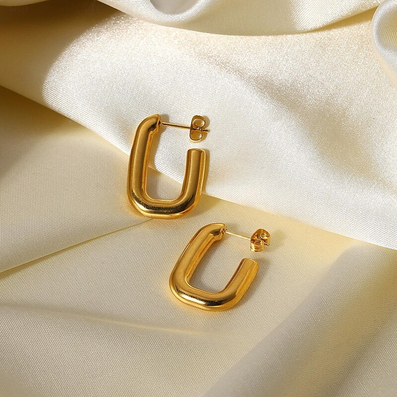 1 Pair Stud Earrings For Women's Party Evening Gift Date Alloy Fashion3