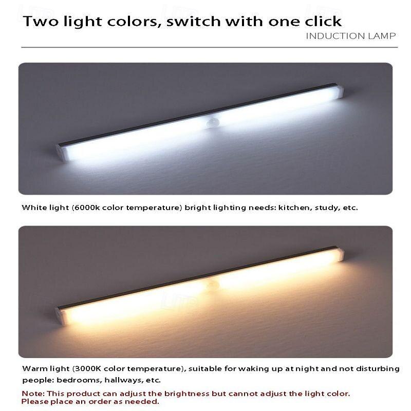 LED Motion Sensor Cabinet Light Magnetic Wireless Motion Sensor Wardrobe Light Homelife USB Rechargeable Light Bar Upgrade Your Home3