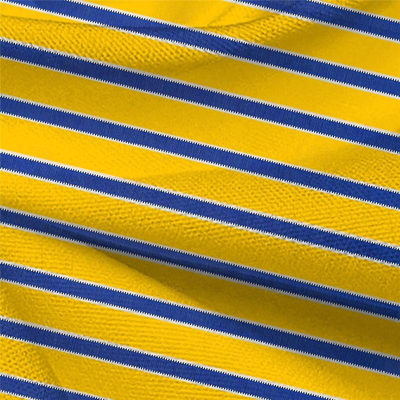 Men's Stripe Geometric Pattern Button Up Shirt Printed Shirts Long Sleeve Hawaiian Resort Vacation Street Beach Spring & Summer Turndown Print Button-Down Yellow3